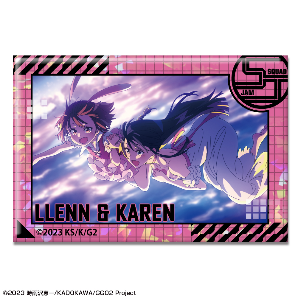 ソードアート・オンライン オルタナティブ ガンゲイル・オンライン?_ホログラム缶バッジ デザイン10(レン&小比類巻香蓮)