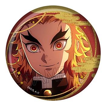 鬼滅の刃_箔押し缶バッジ Vol.2 煉獄杏寿郎 | 鬼滅の刃公式グッズ