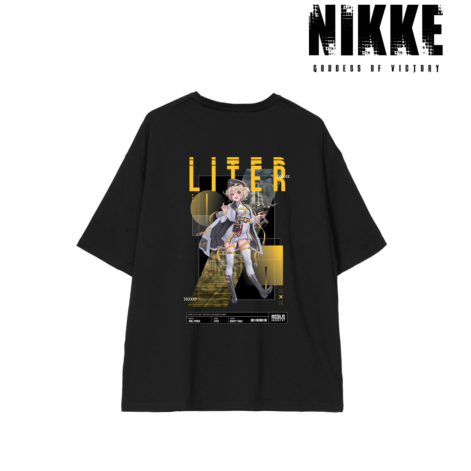 勝利の女神：NIKKE_(サイズ/S)_LOVECACAOさんイラスト リター タクティカルファッションver. BIGシルエットTシャツユニセックス