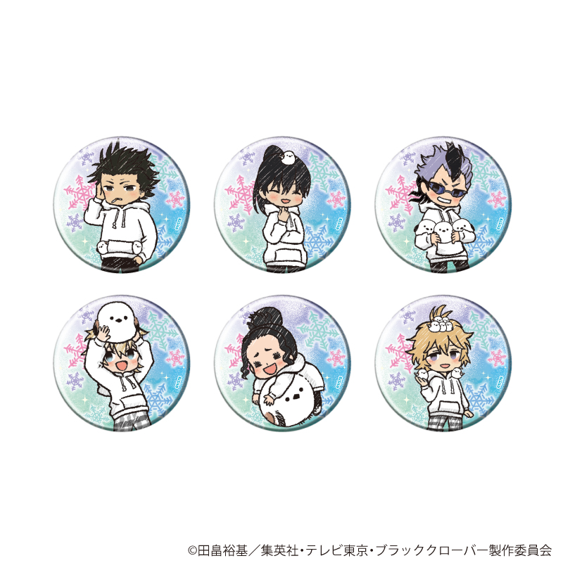 ブラッククローバー_缶バッジ19/シマエナガver. BOX(全6種)(グラフアートイラスト)【コンプリートBOX/6個入り】