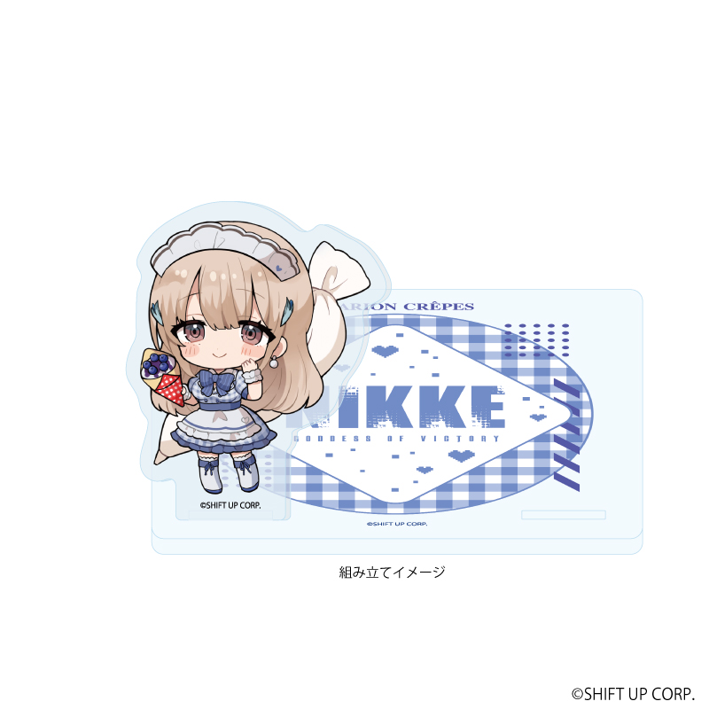 勝利の女神：NIKKE_アクリルコースタースタンド02/ティア カフェ店員ver.(ミニキャライラスト)