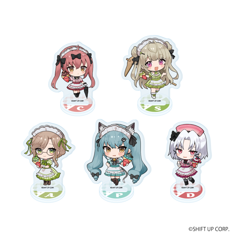 勝利の女神：NIKKE_アクリルぷちスタンド02/BOX(全5種)(ミニキャライラスト)【コンプリートBOX/5個入り】