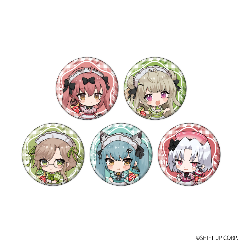 勝利の女神：NIKKE_缶バッジ02/BOX(全5種)(ミニキャライラスト)【コンプリートBOX/5個入り】