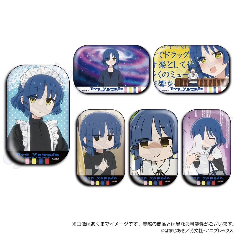 ぼっち・ざ・ろっく！_コレクションスクエア缶バッジ 山田リョウ　　【BOX／6個入り】
