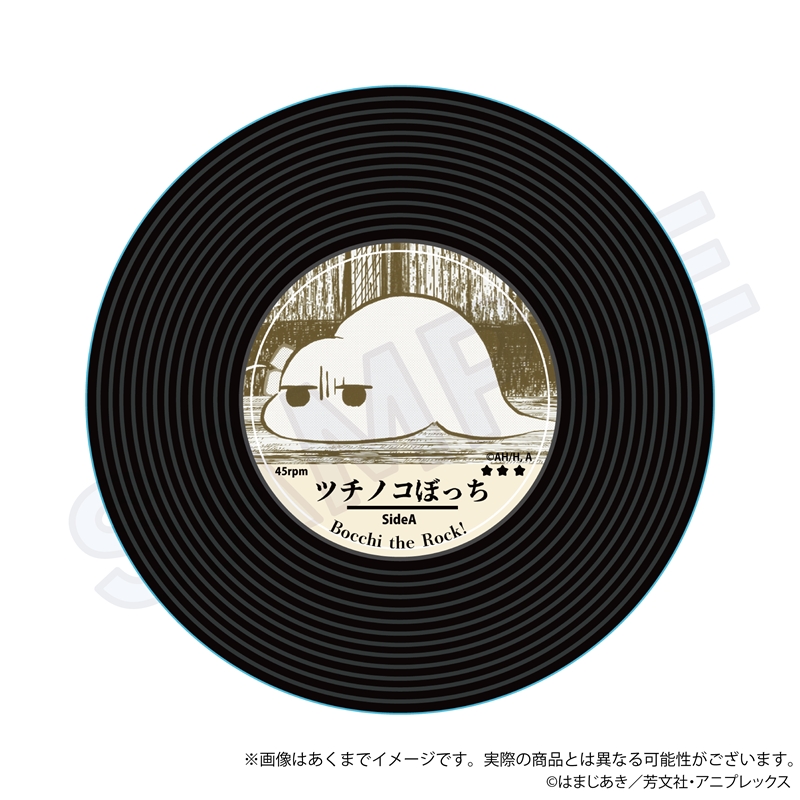 ぼっち・ざ・ろっく！_レコード風コースター ツチノコぼっち
