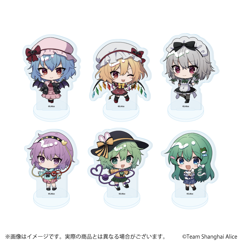 半額満載！スーパーSALE グランドセール！ 東方Project_アクリルぷちスタンド02/病みかわいいver. BOX(全6 アクリルスタンド