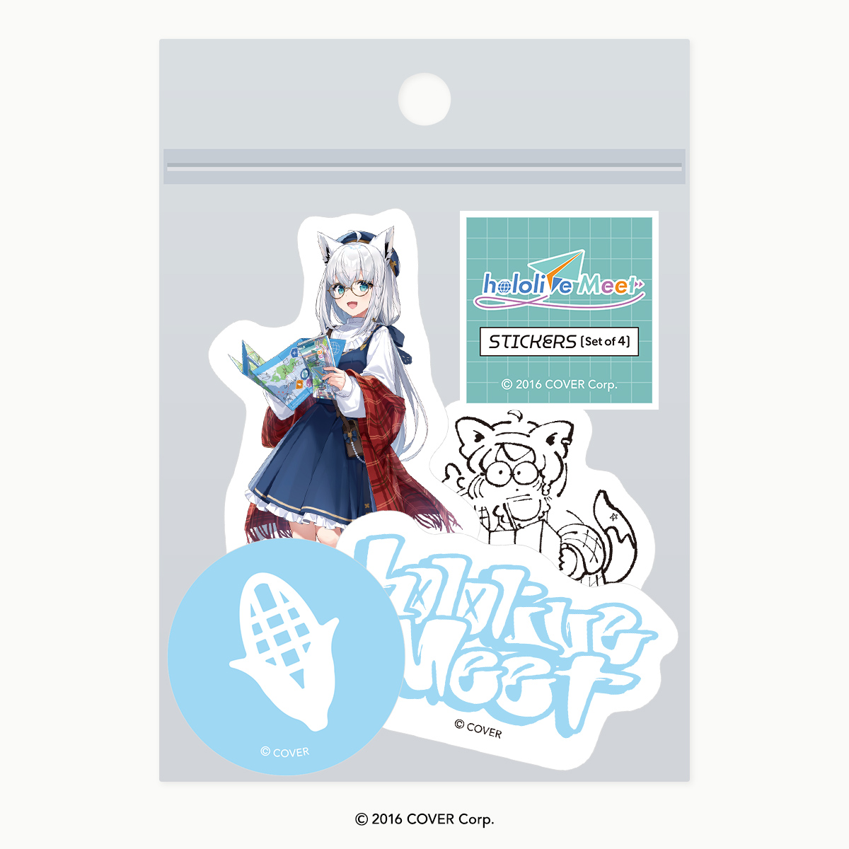 ホロライブ_「hololive Meet 2024」ダイカットステッカーセット　白上フブキ