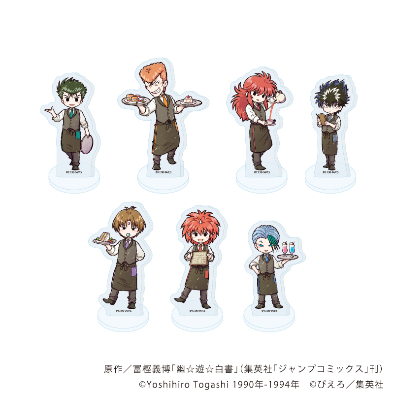 幽☆遊☆白書_アクリルぷちスタンド12/レトロ喫茶ver. BOX(全7種)(レトロアートイラスト)【コンプリートBOX/7個入り】