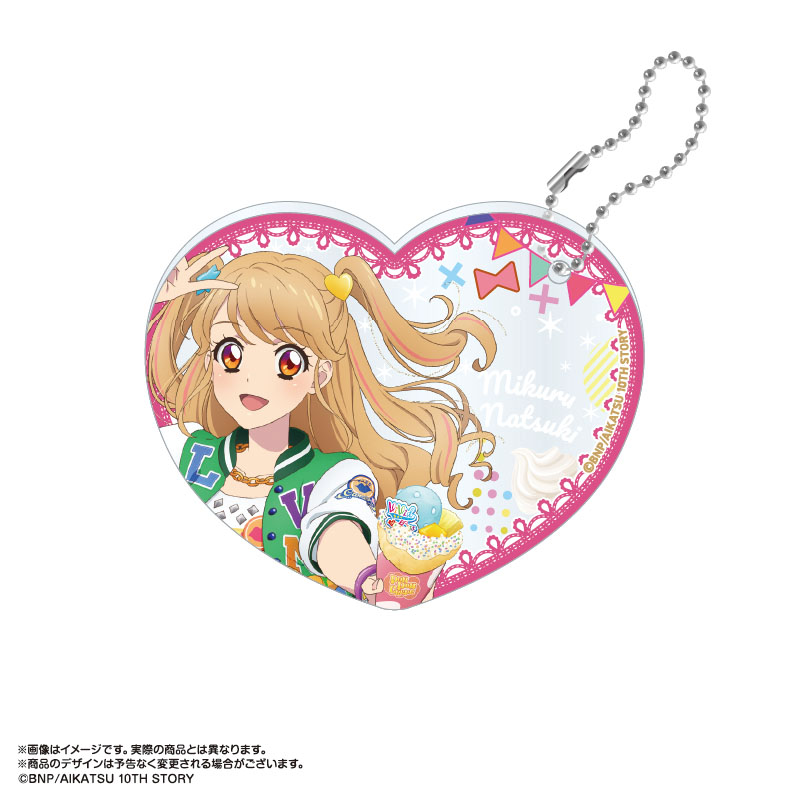 アイカツ!_あかりGeneration×マリオンクレープ ぴくりあアクキー&スタンド 夏樹みくる