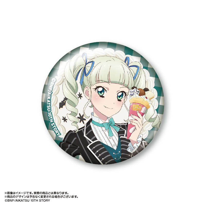 グッズ-バッチ】『アイカツ！』×マリオンクレープ 描きおろし