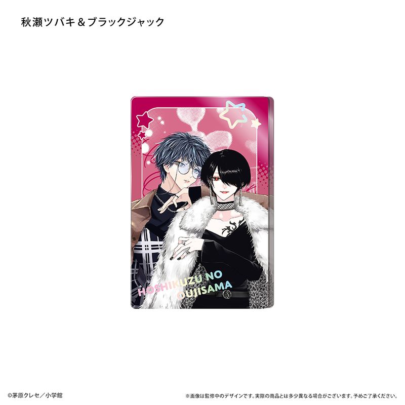 星屑の王子様_グリッターアクリルブロック 秋瀬ツバキ＆ブラック