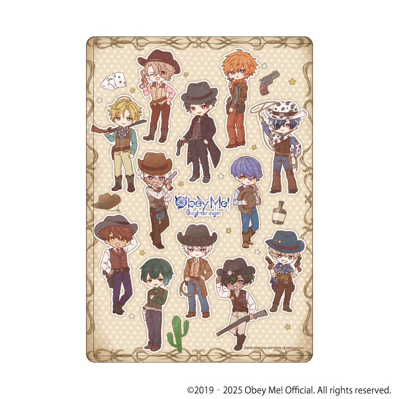 Obey Me! Nightbringer_キャラクリアケース12/カウボーイver.(レトロアートイラスト)