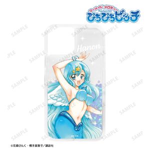 피치피치 피치_(대상 기종/iPhone 13/14)_ 하나모리 펑쿠 선생님 신작 파음 날개를 감은 인어 ver. 글리터 iPhone 케이스