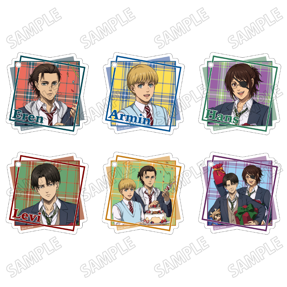 進撃の巨人 The Final Season_描き下ろしアクリルキーホルダーコレクション【学生服ver.】 【コンプリートBOX／6個入り】：