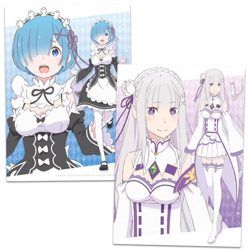 Re:ゼロから始める異世界生活_クリアファイル エミリア&レム | Re:ゼロ