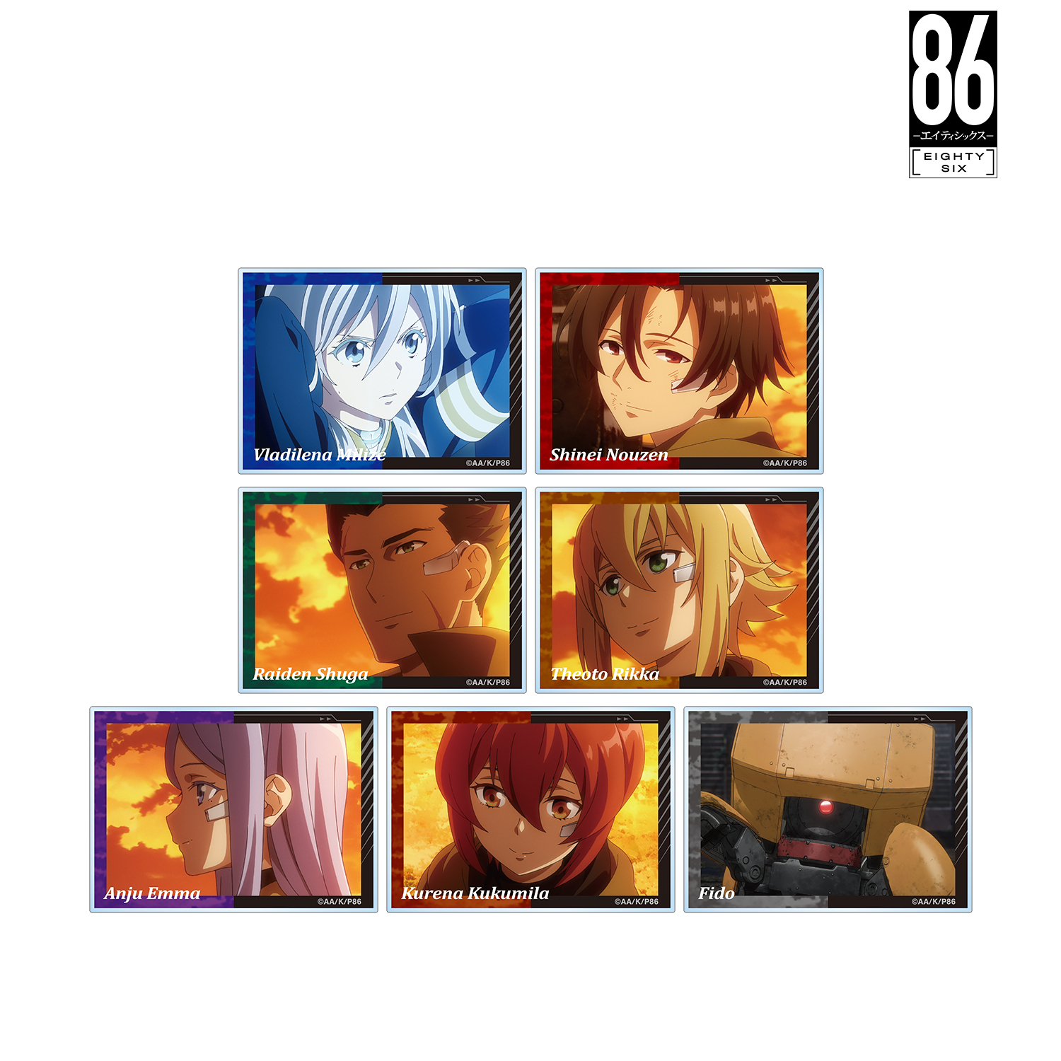８６?エイティシックス?_トレーディング場面写アクリルカード(単位/コンプリートBOX)【BOX/7パック入り】