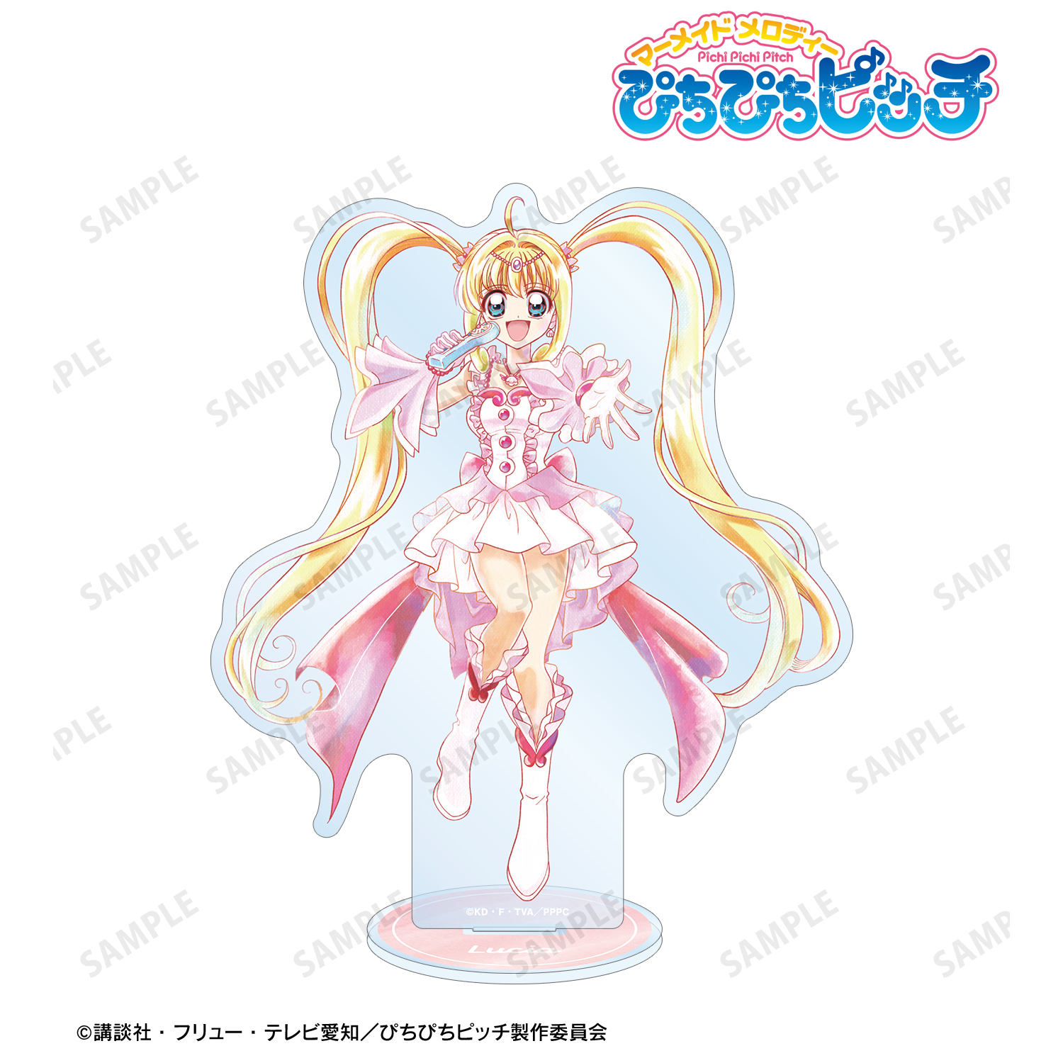 ぴちぴちピッチ_描き下ろし るちあ 20th Anniversary ver. Ani-Art aqua label BIGアクリルスタンド