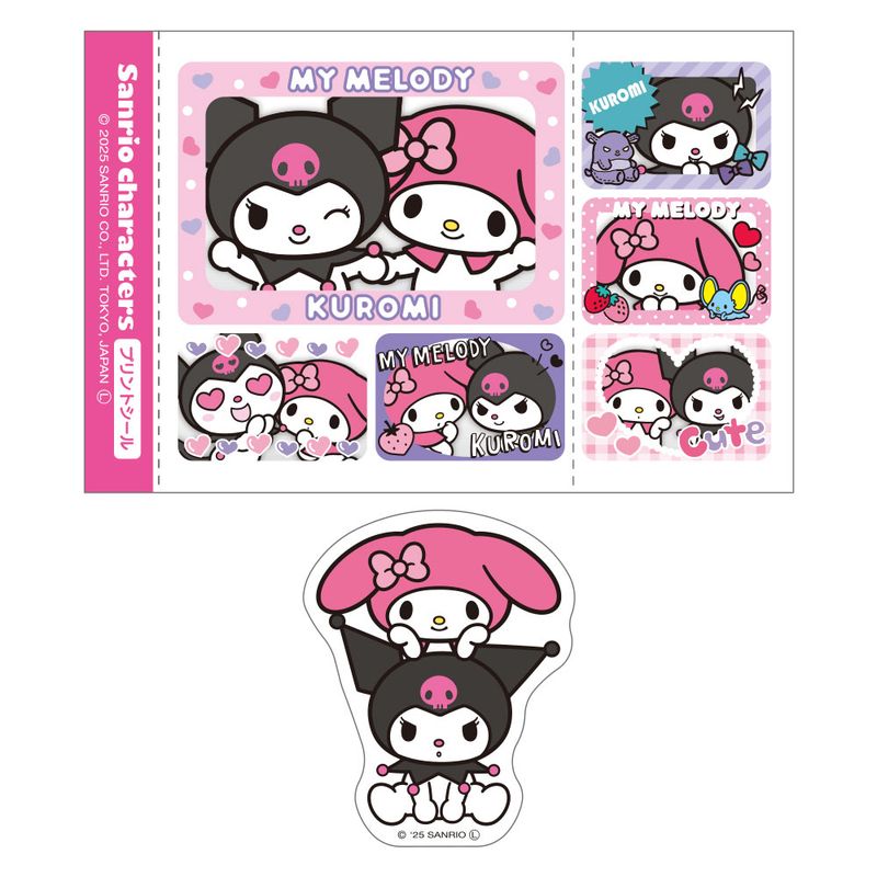 サンリオキャラクターズ_プリントシール風ステッカーセット マイ