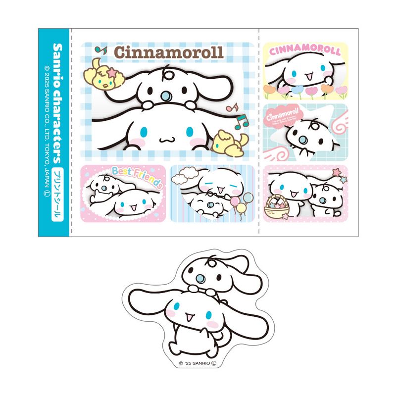 サンリオキャラクターズ_プリントシール風ステッカーセット