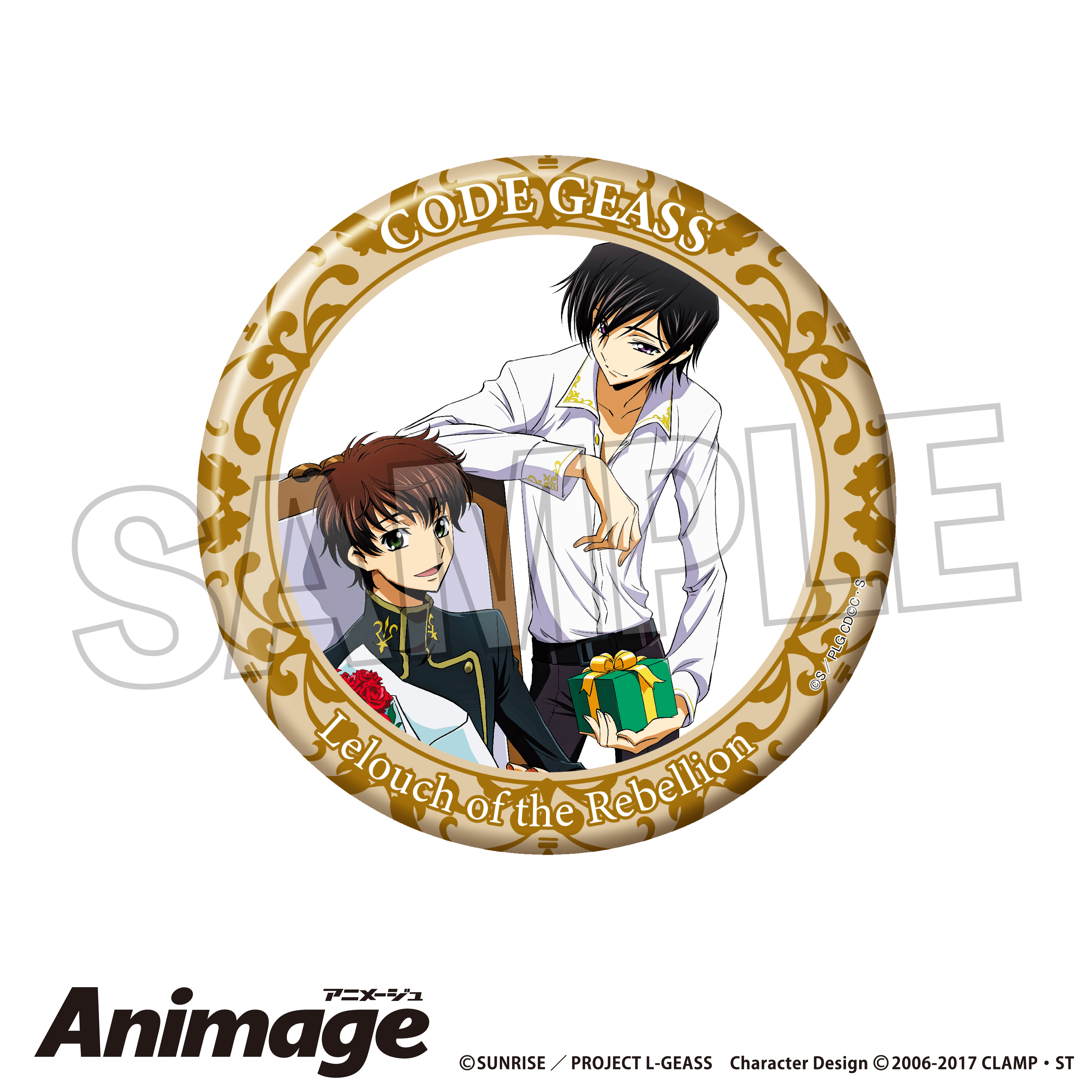 コードギアス 反逆のルルーシュ_Animageギラギラ缶バッジ 大 vol.2　E