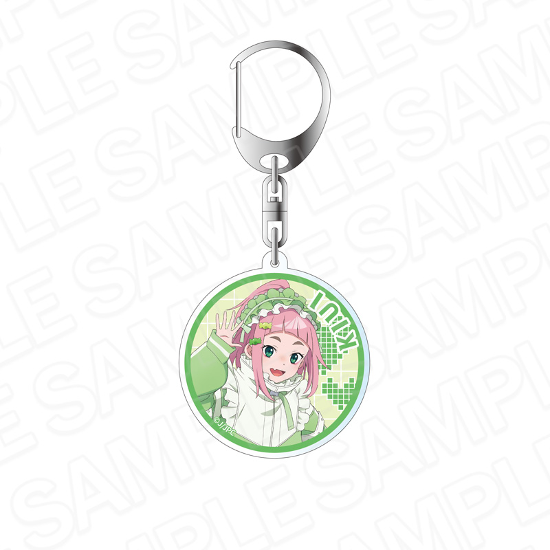 夜のクラゲは泳げない_ホログラムアクリルキーホルダー 渡瀬キウイ エンジェルジャージ ver.