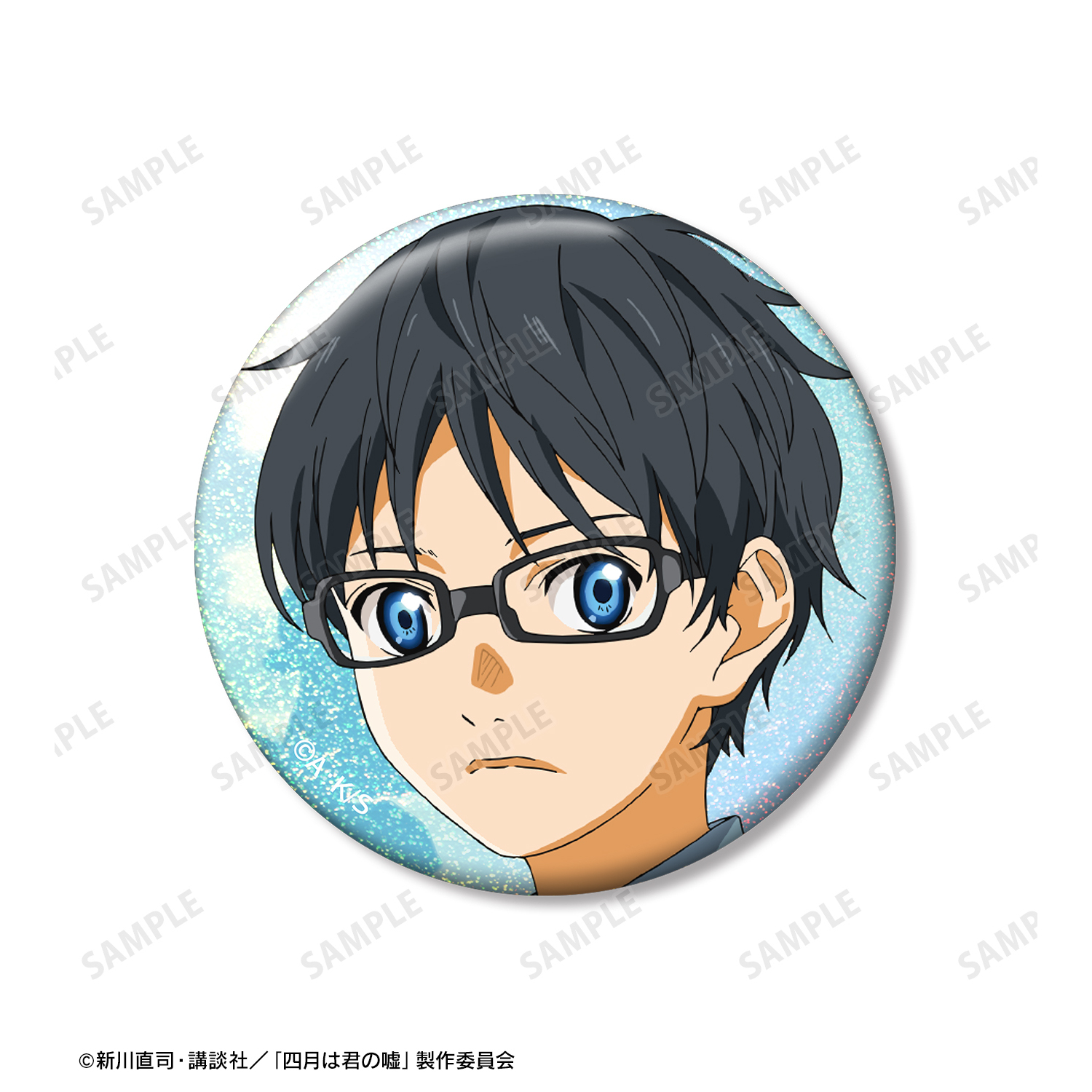 四月は君の嘘_有馬公生 ホログラム缶バッジ3個セット | 公式グッズ