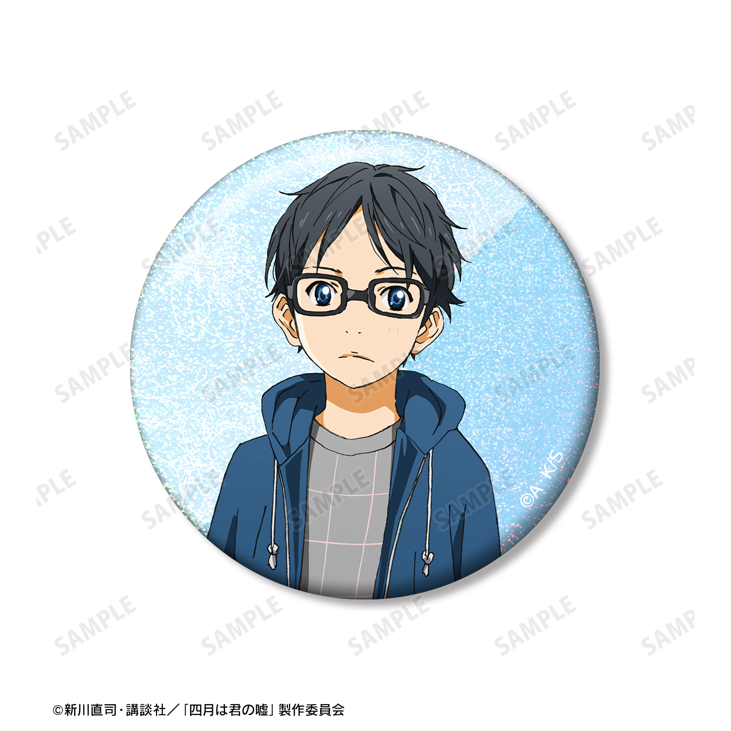 四月は君の嘘_有馬公生 ホログラム缶バッジ3個セット | 公式グッズ