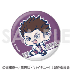 【希少】ハイキュー!! 試合開始！！ 白鳥沢 学園 アクリルバッジ 6点セット ハイキュー!! アクリルスタンドコレクション／青葉城西高校