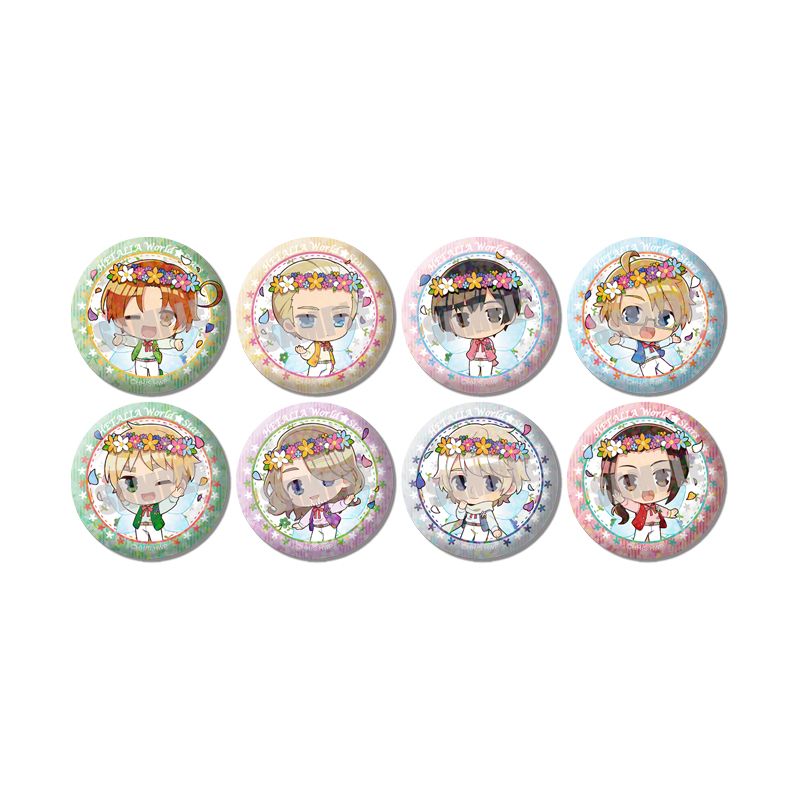 ヘタリアWorld☆Stars缶バッジ ヘタリア World☆Stars_トレーディングホログラム缶バッジ Spring