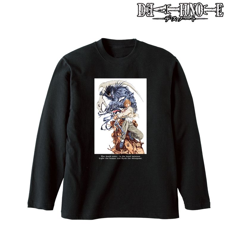 DEATHNOTE デスノート 長袖 カットソー トレーナー 夜神月 DEATH NOTE_(サイズ/L)_夜神 月&リューク ロングTシャツユニセックス