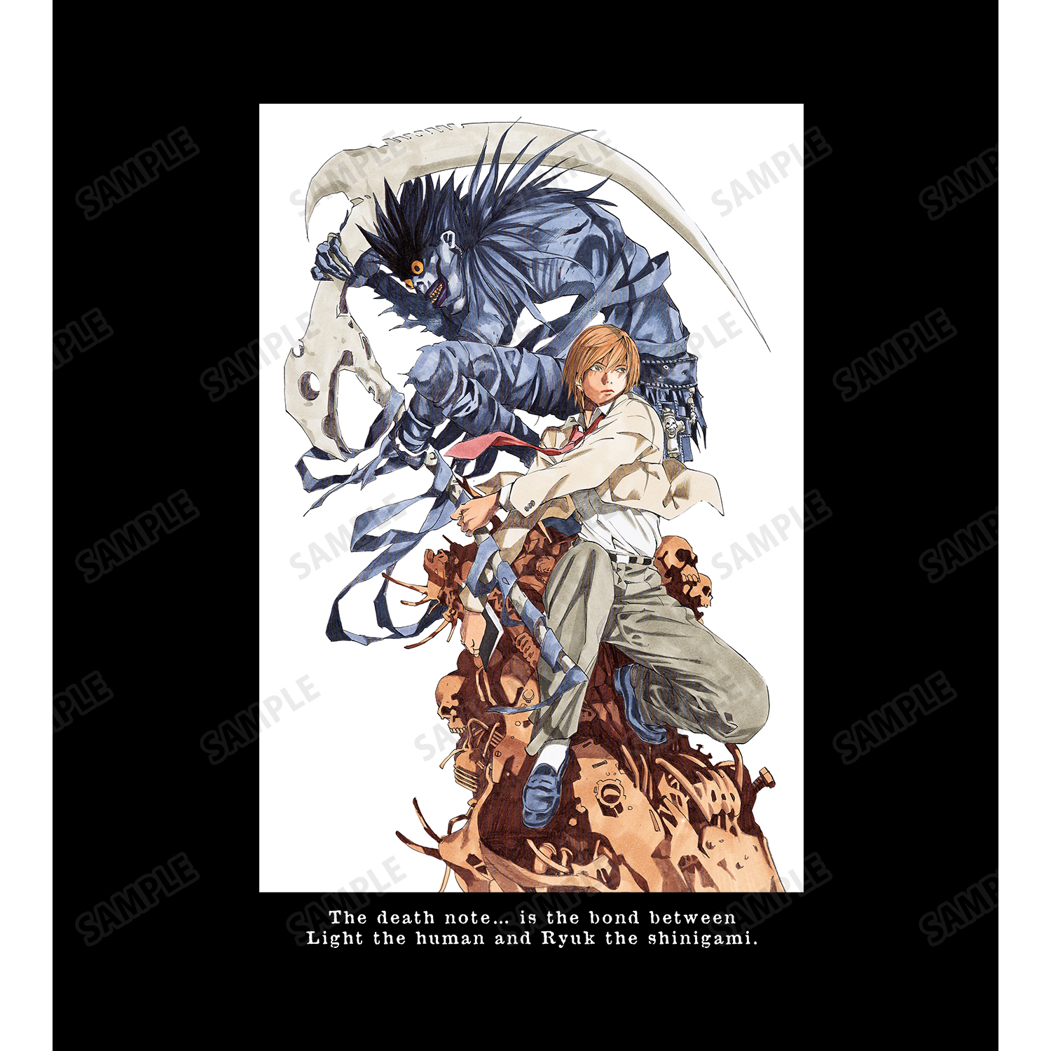 DEATH NOTE_(サイズ/L)_夜神 月&リューク ロングTシャツユニ