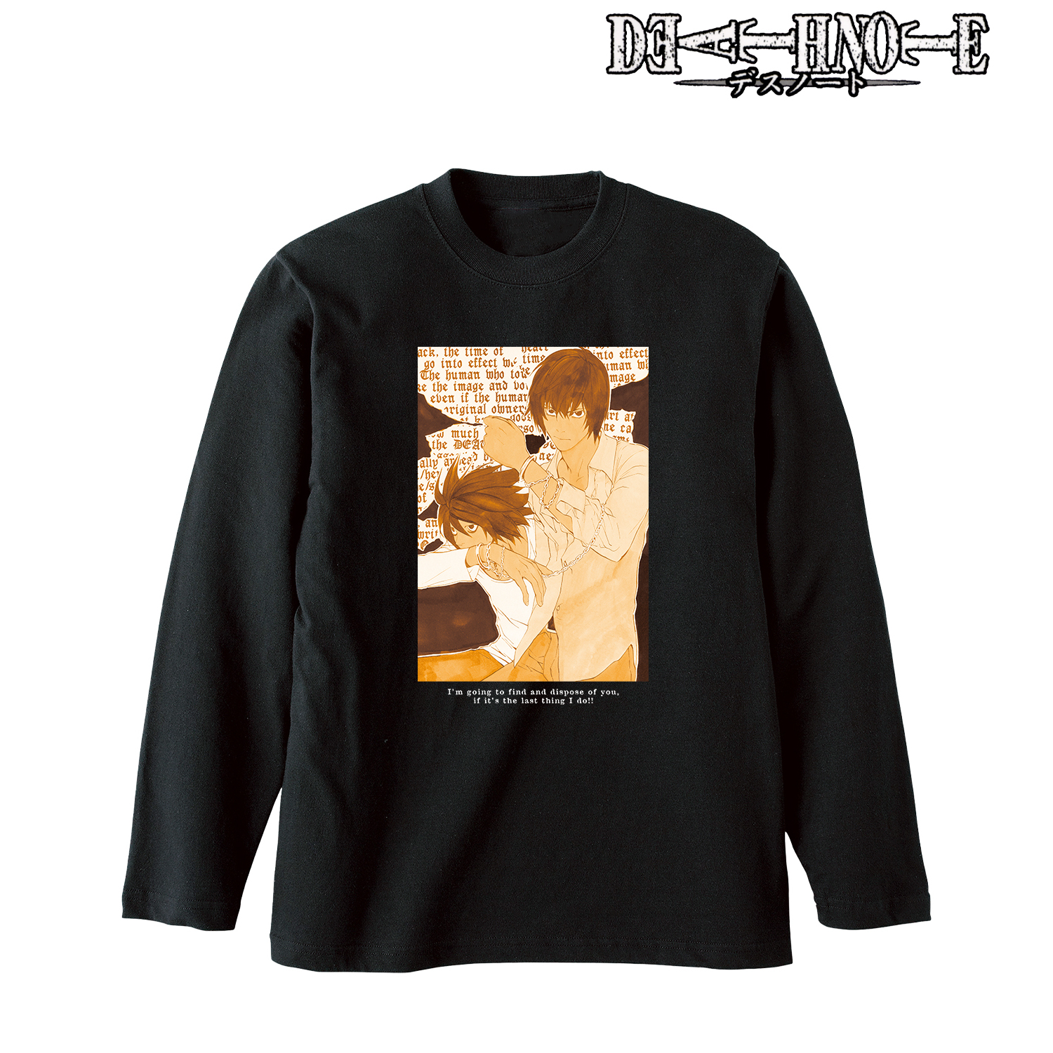 DEATH NOTE_(サイズ/M)_夜神 月&L ロングTシャツユニセックス
