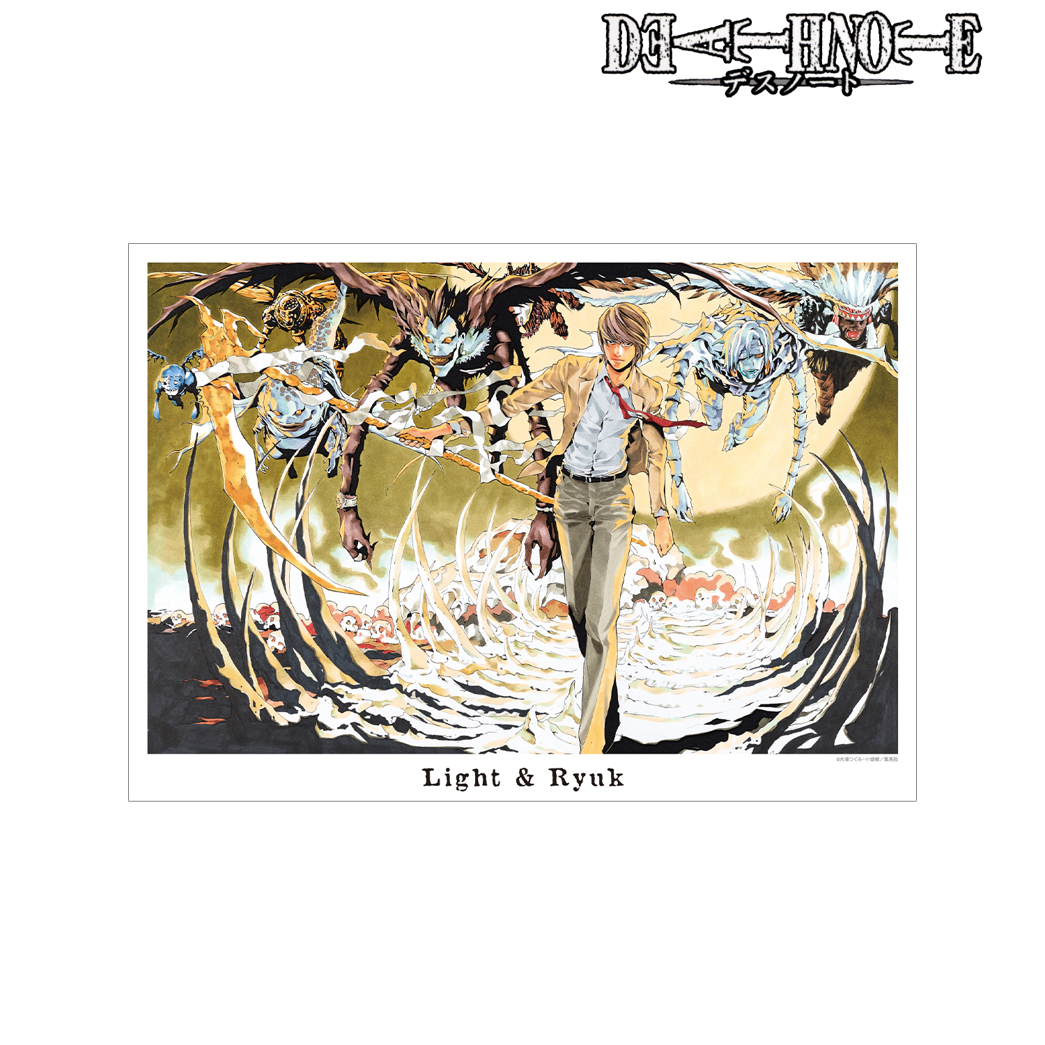 DEATH NOTE_夜神 月&リューク A3マット加工ポスター