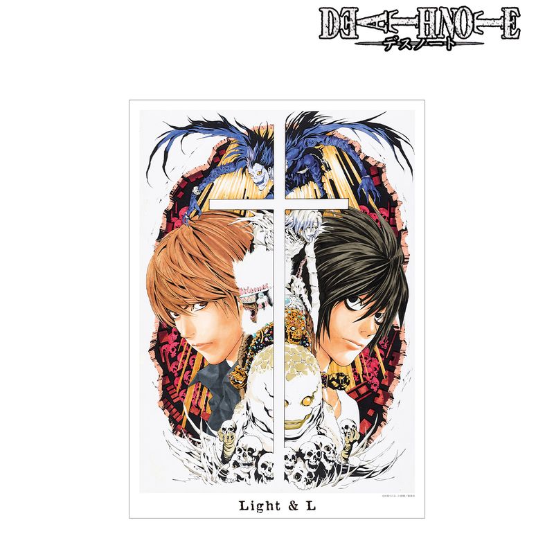 DEATH NOTE_夜神 月&L A3マット加工ポスター | DEATH NOTE（デスノート