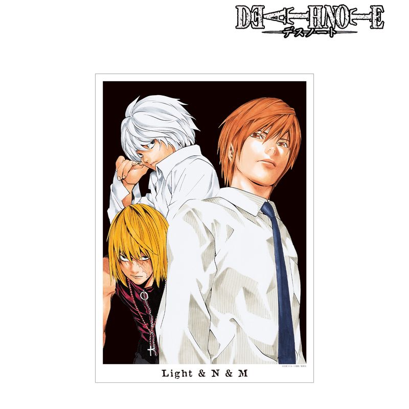 DEATH NOTE_夜神 月&ニア&メロ A3マット加工ポスター | DEATH NOTE