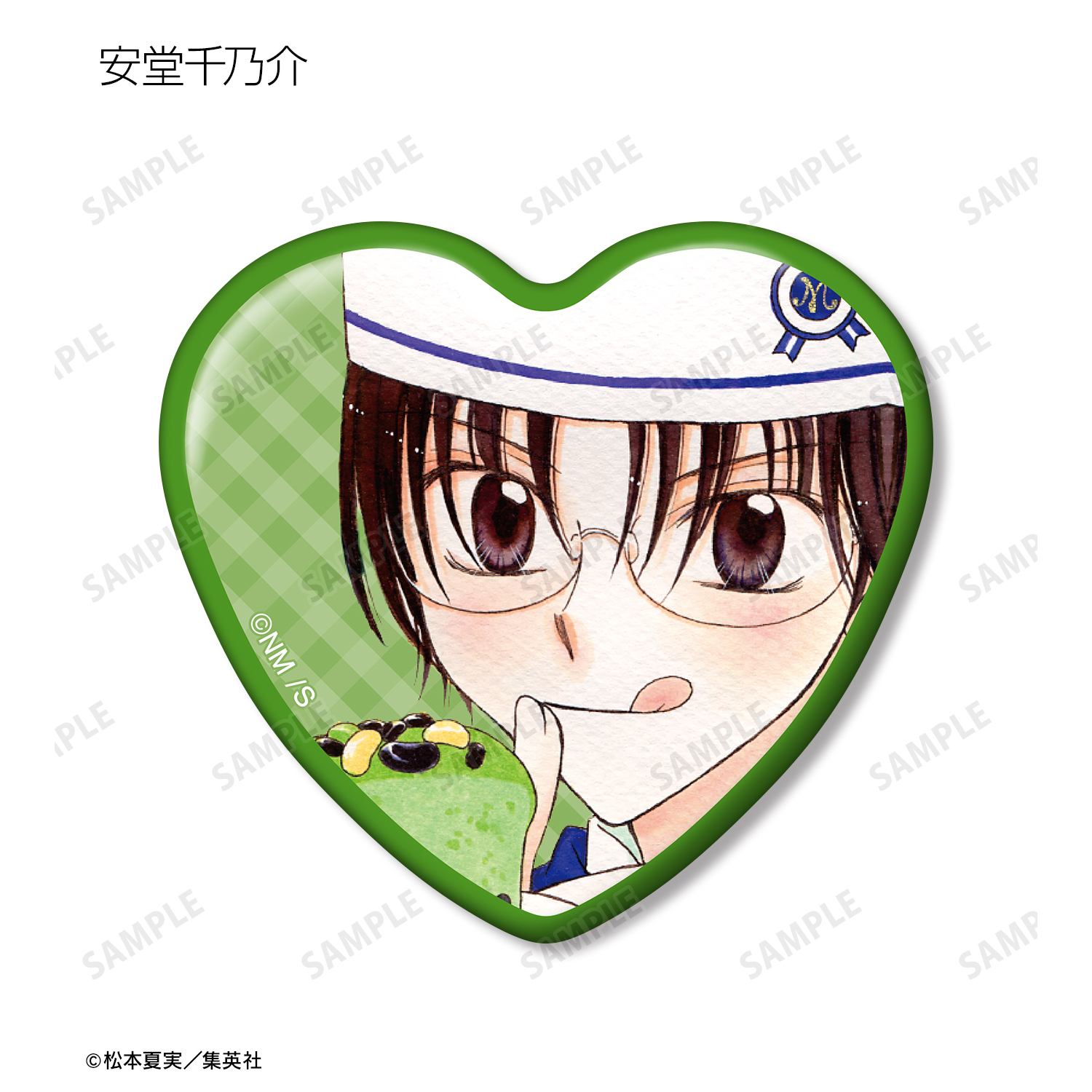 夢色パティシエール_トレーディングハート型缶バッジ(単位/BOX