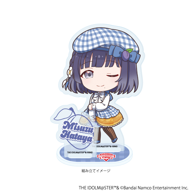 学園アイドルマスター_アクリルスタンドプレート12/秦谷美鈴 クレープ風ドレスver.(ミニキャライラスト)