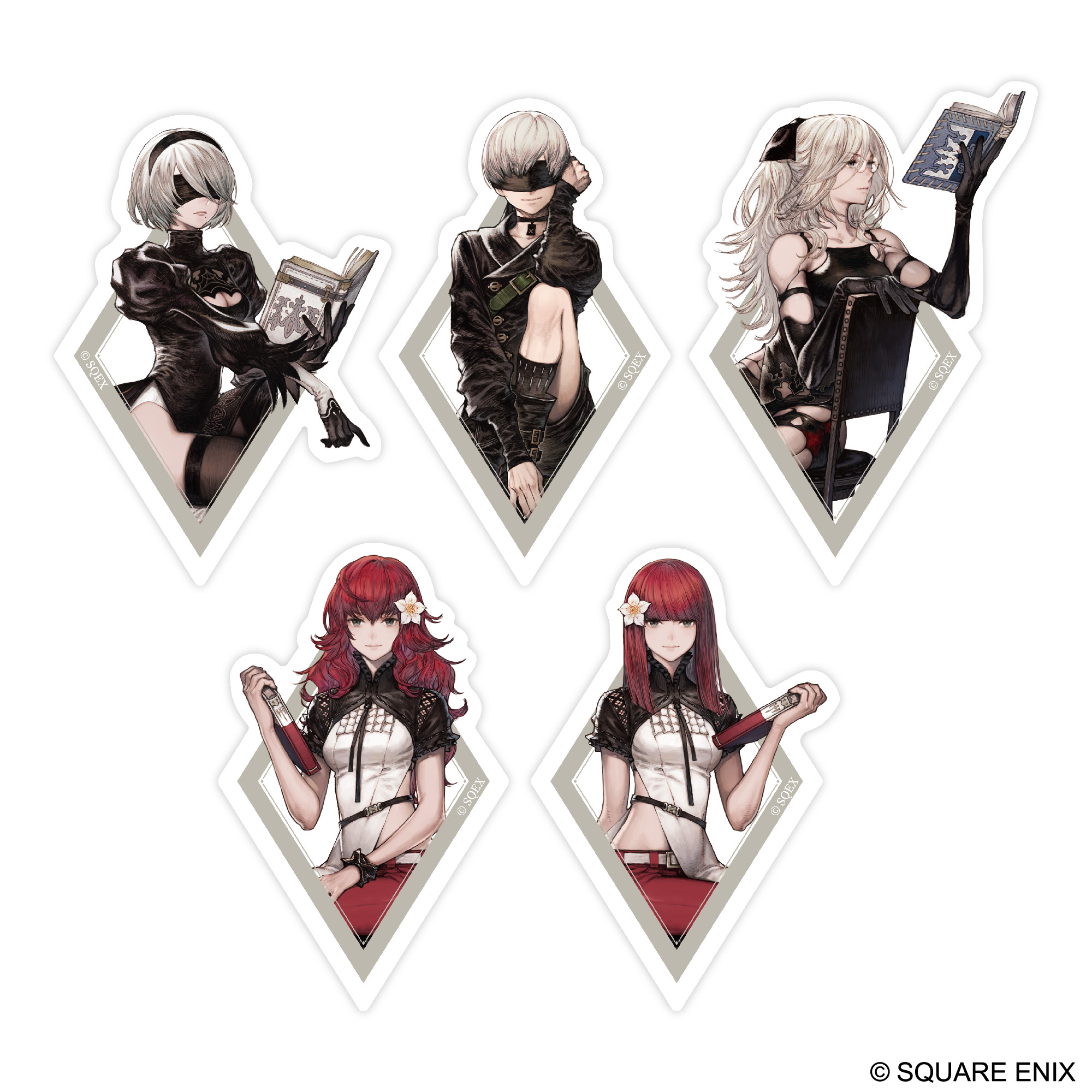 NieR:Automata_ステッカーセット 書物