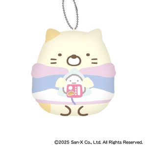 Sumikko Gurashi Wakuwaku Tapioca Convenience Store Fluffy Die-Cut Coin Case D: Cat