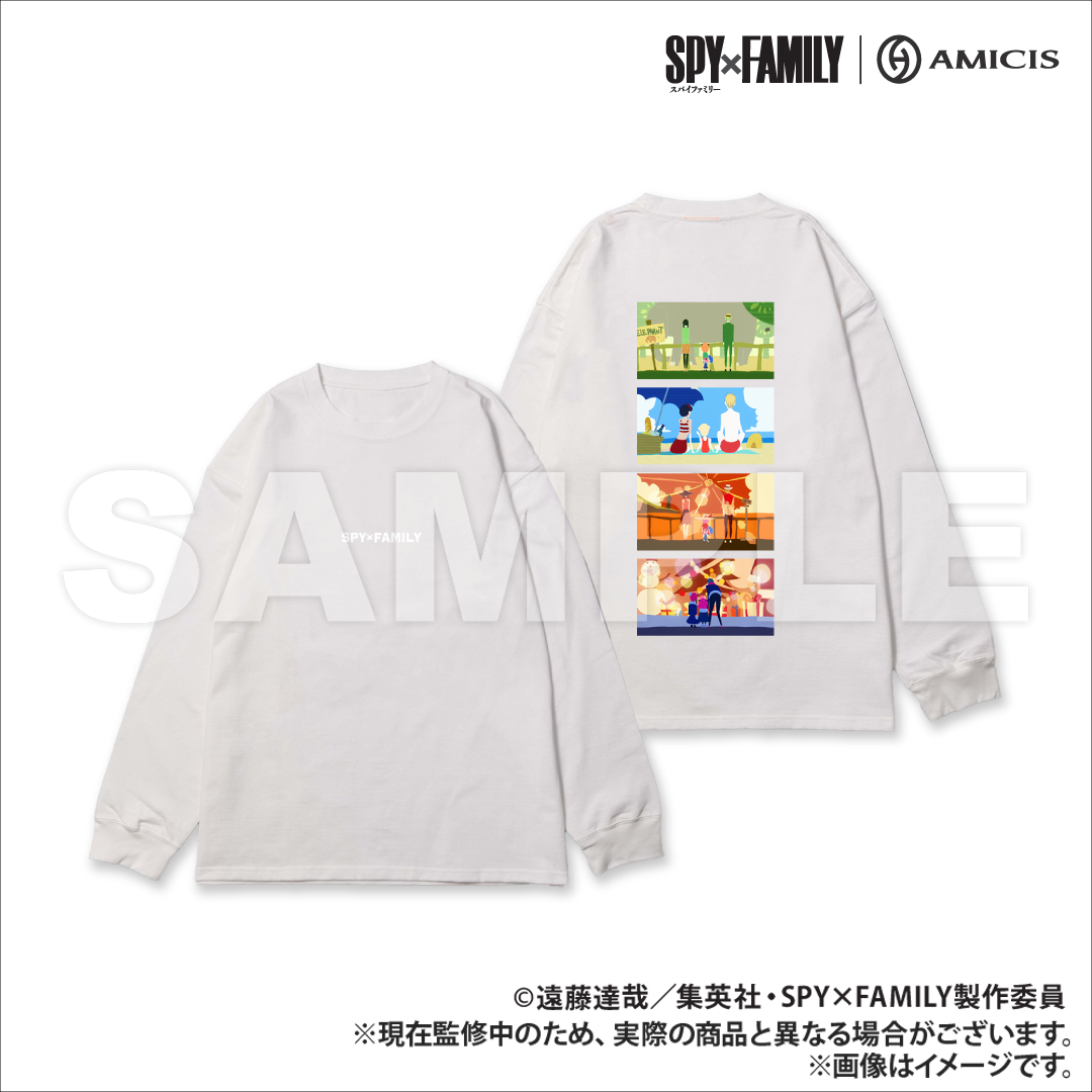 SPY×FAMILY｜AMICIS  家族の日常 刺繍入りスウェット White Sサイズ