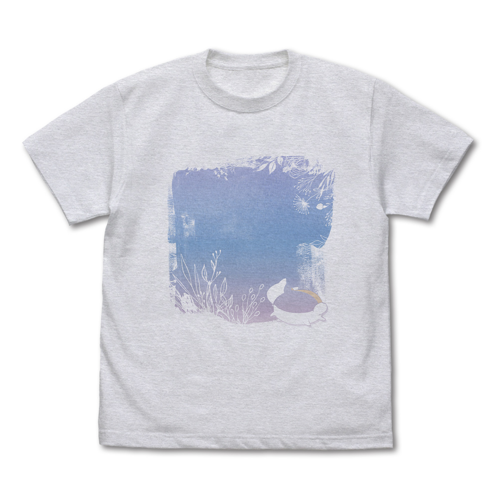 夏目友人帳_Sサイズ_うきうきニャンコ先生 Tシャツ/ASH