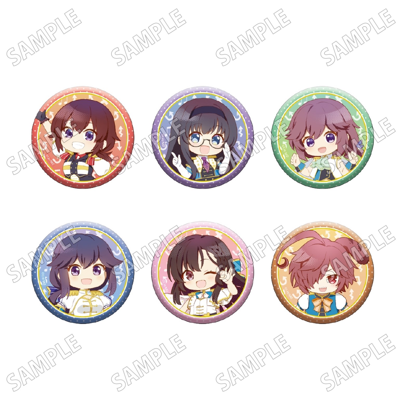 まちカドまぞく 2丁目_デフォルメ缶バッジコレクション【マーチングver.】【B】【BOX／6個入り】【コンプリートBOX】