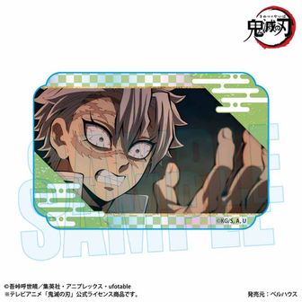 鬼滅の刃 絆の奇跡、そして柱稽古へ スクエア缶バッジ 不死川実弥 伊黒小芭内 鬼滅の刃【不死川実弥】絆ノ奇跡そして柱稽古へワールドツアー