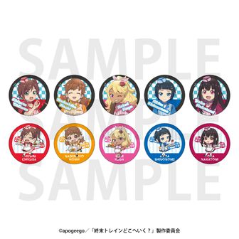えと ダイナー 缶バッジ カラフルピーチ ラメキラ缶バッジ ダイナー えとさん エンスカイ