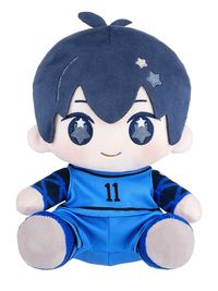 青いキャラクター型ぬいぐるみ ブルーロック_HUGGY DOLL ぬいぐるみ 潔世一 | ブルーロック公式グッズ