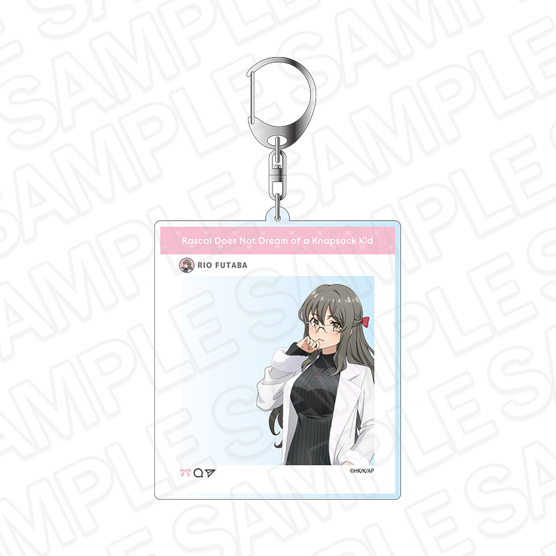 劇場アニメ 青春ブタ野郎はランドセルガールの夢を見ない_SNS風キーホルダー 双葉理央 winter ver.