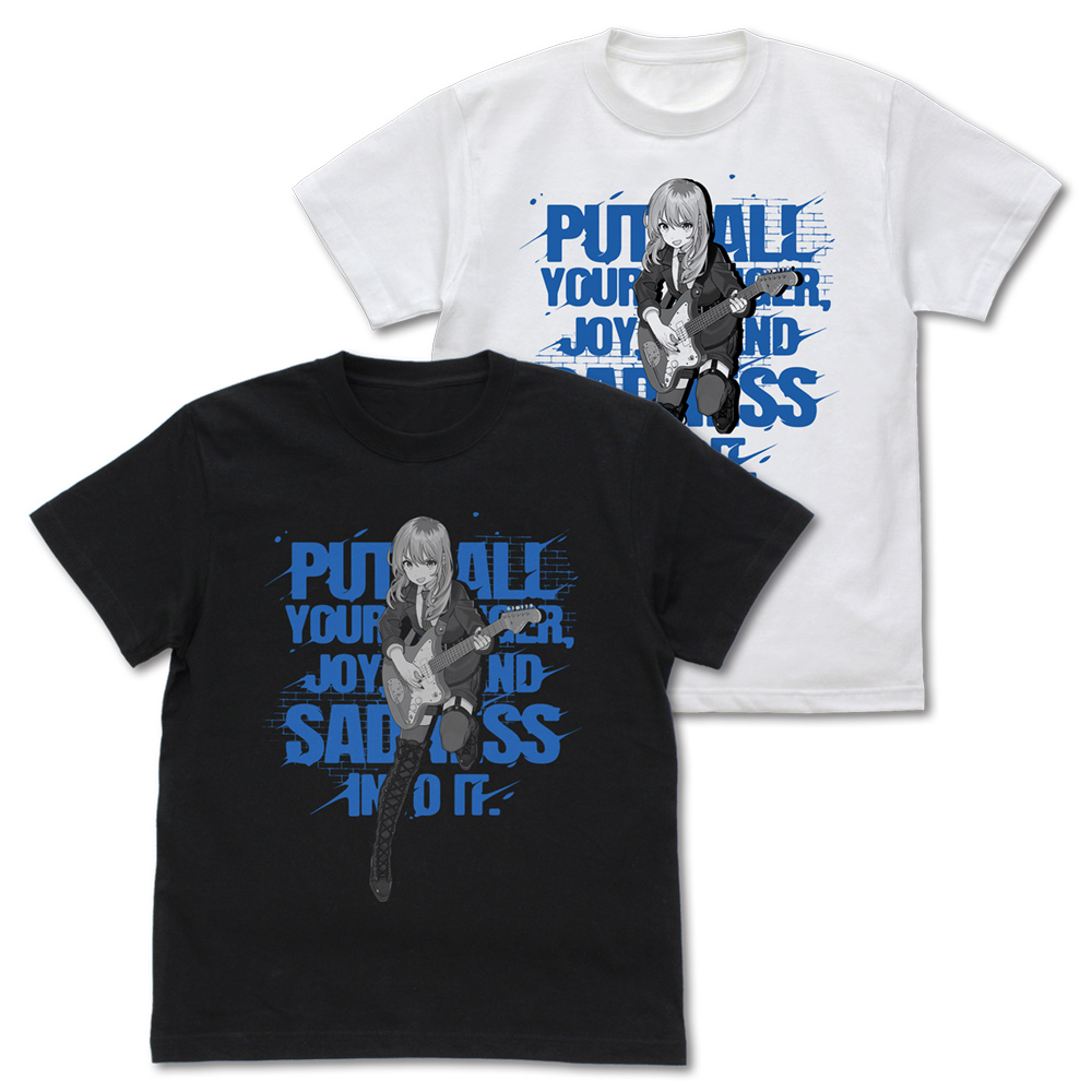 ガールズバンドクライ_Mサイズ_河原木桃香「全部ぶちこめ。」 Tシャツ/BLACK