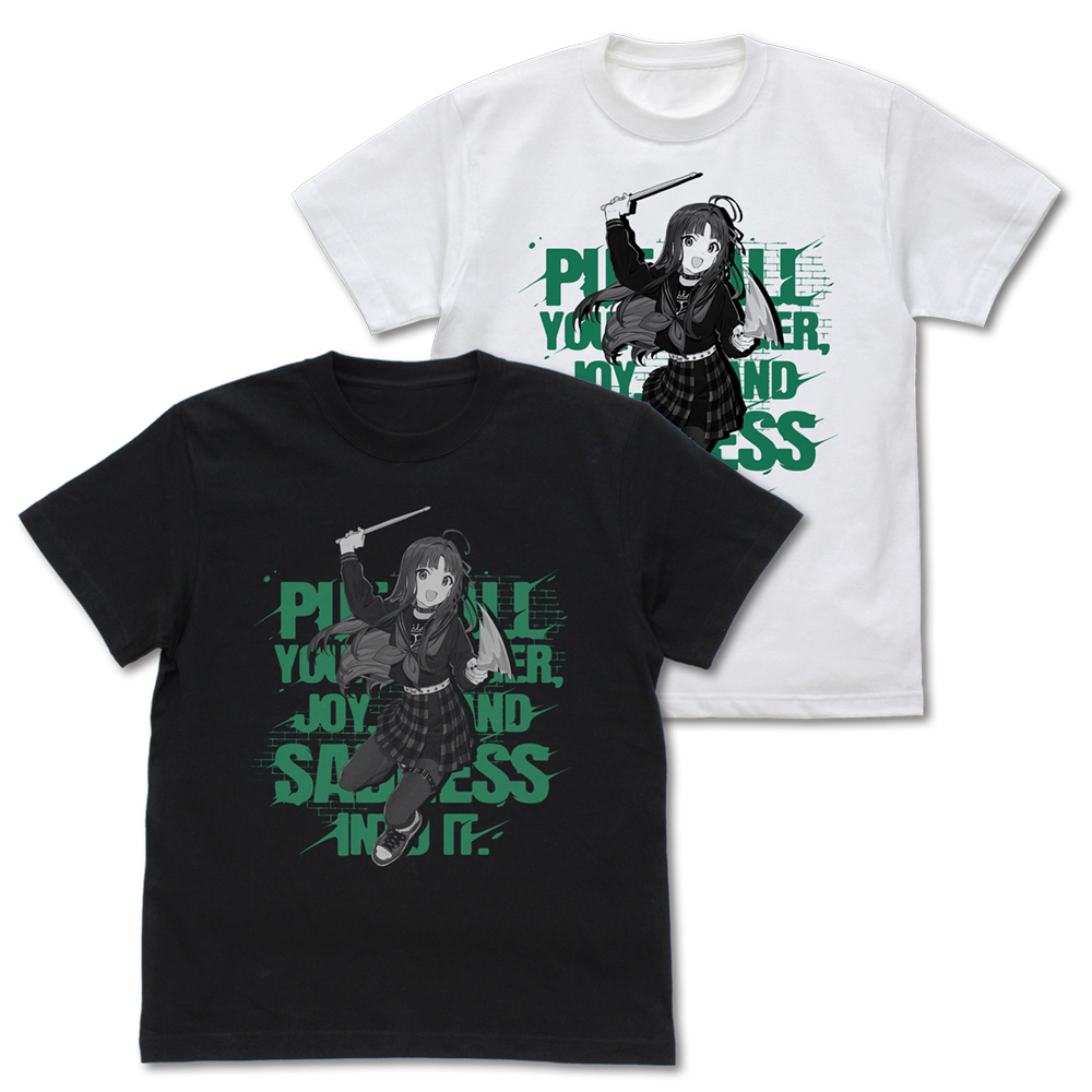 ガールズバンドクライ_Lサイズ_安和すばる「全部ぶちこめ。」 Tシャツ/WHITE