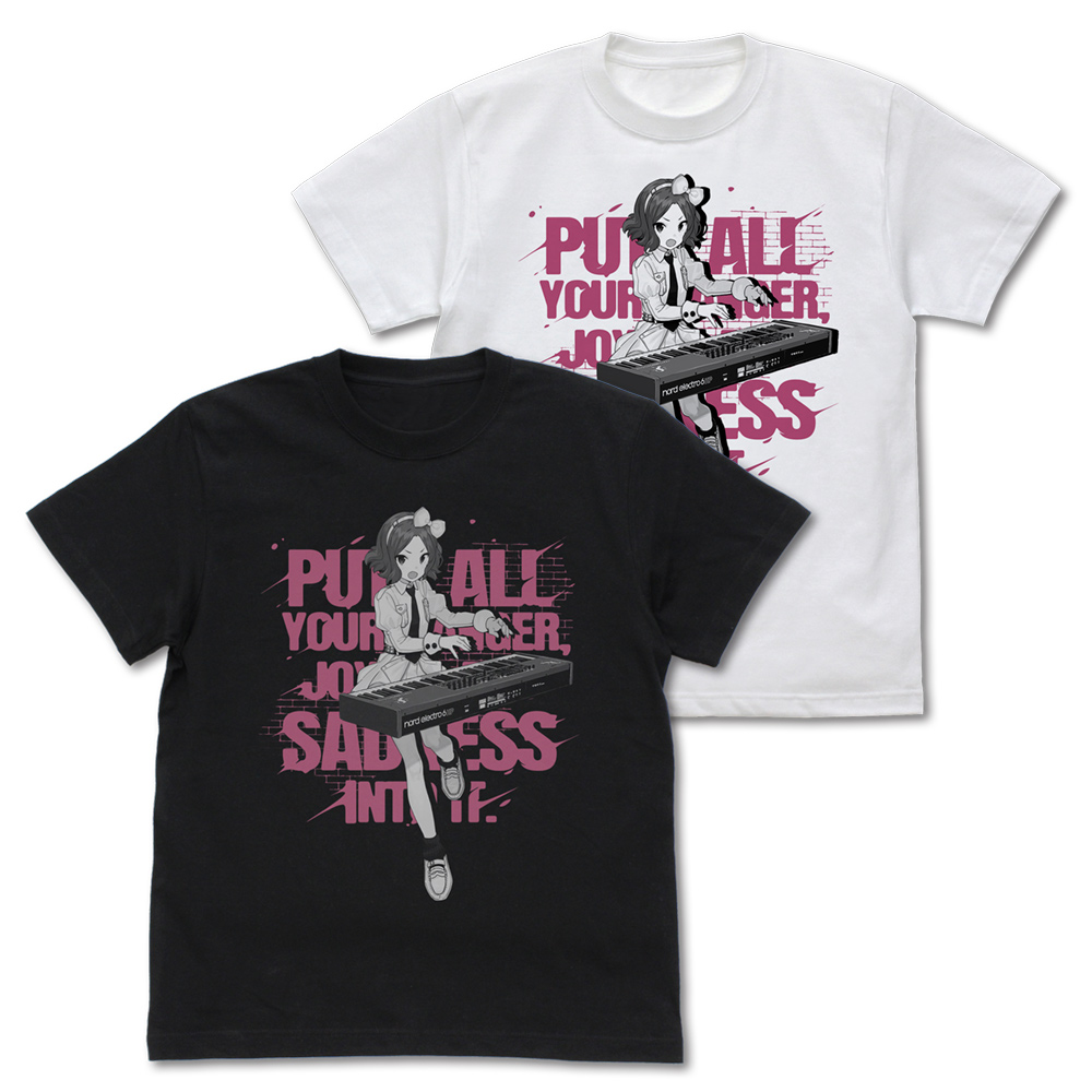 ガールズバンドクライ_Lサイズ_海老塚智「全部ぶちこめ。」 Tシャツ/BLACK