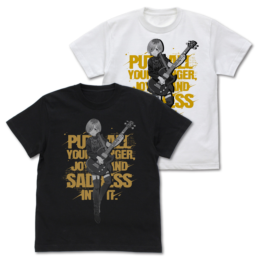 ガールズバンドクライ_Lサイズ_ルパ「全部ぶちこめ。」 Tシャツ/BLACK